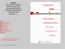 Tablet Screenshot of antimilitarismus-information.de